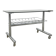 Vintage chrome and tinted glass dessert trolley