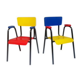 Pair of vintage children's chairs
