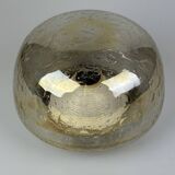 60s 70s ceiling lamp Plafoniere Flush Mount Böhmer Leuchten Germany Glass