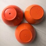 3 ice buckets orange apples 70s