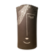 Ceramic vase face, black and white