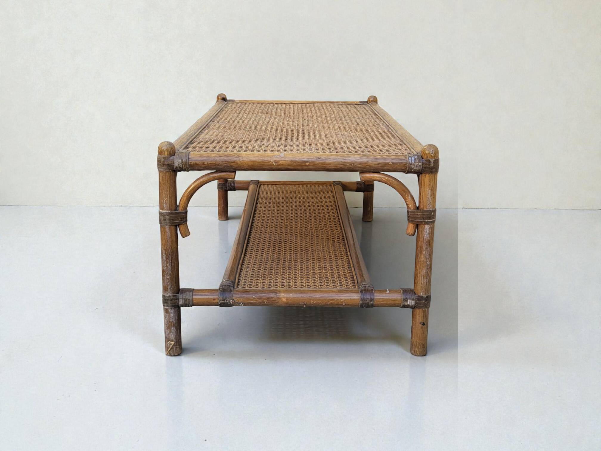 Rattan coffee table