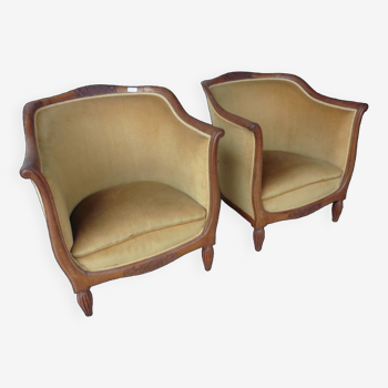 2 toad armchairs 1930