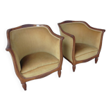 2 fauteuils crapauds  1930
