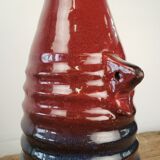 Red vintage terracotta vase