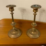 Duo de chandeliers en cuivre