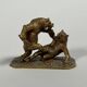 Christophe FRATIN (1801–1864) " Le combat d'ours" sculpture en bronze XIXe