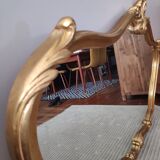 Gold mirror vintage shell 125x78cm