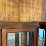 Pair of beveled glass display cases