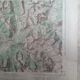 Map old staff IGN Briançon ski routes - Blachère ca 1945