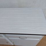 wooden cupboard, formica top