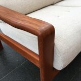 Canapé scandinave 3 places teck années 1970