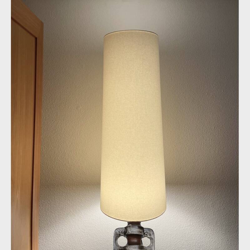 Thick conical ecru lampshade H90 D35 d30