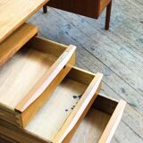 Mid-century danish teak desk by Peter Løvig Nielsen for Hedensted Møbelfabrik