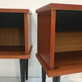 Pair of Scandinavian teak bedside tables