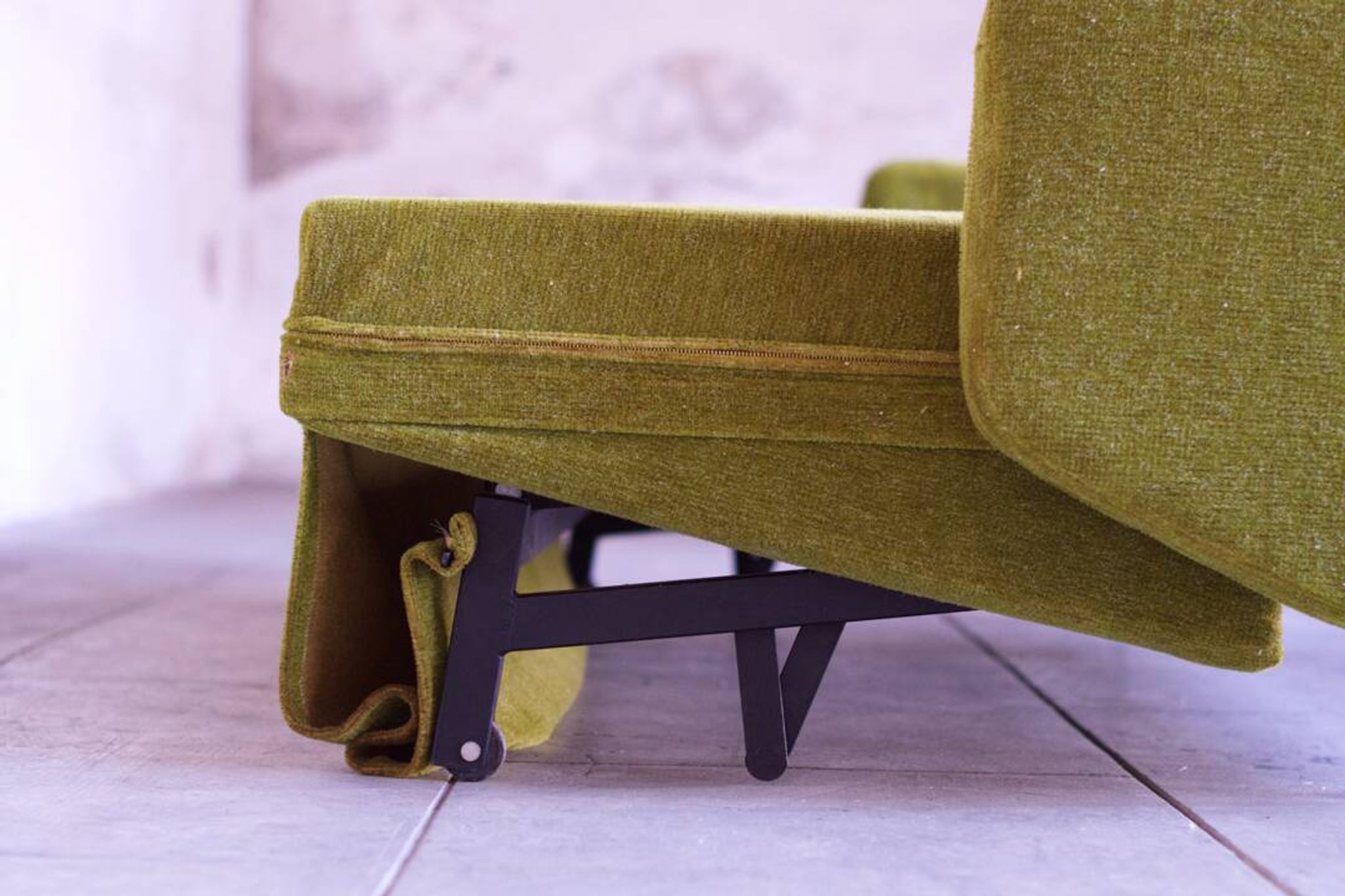 Set de salon canapé - 2 fauteuils design 1960 par Paul Geoffroy Troika Airborne