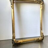 Cadre ancien en bois doré art nouveau 27 cm x 22 cm