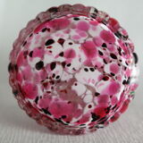 Vase, Soliflore glass of Clichy Legras Rose early twentieth century