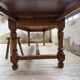 Table repas style drapière noyer 2m5/3m5 1900