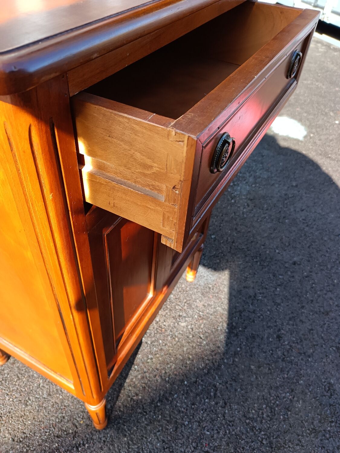Old sideboard bedside Louis XVl style