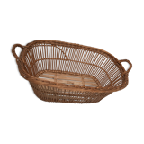 Old oval wicker basket