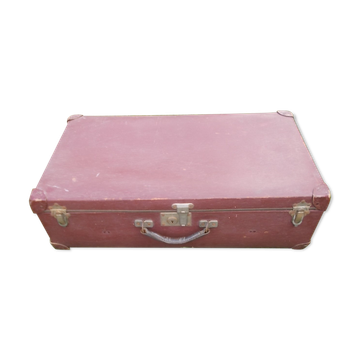 Valise vintage bordeaux