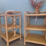 Rattan bedside