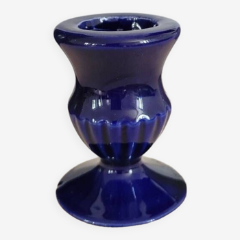Small glazed porcelain candlestick