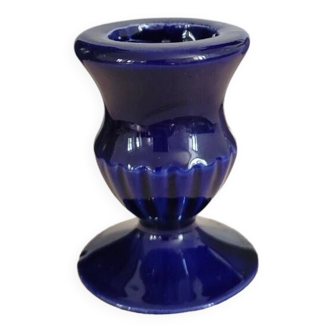 Small glazed porcelain candlestick