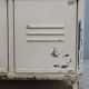 Vintage metal locker with 2 doors