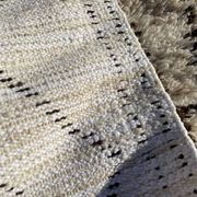 Moroccan berber carpet beni ouarain wool 90x195 cm