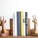 Bookends gazelles wooden carved early 1970s