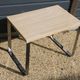2 nesting tables chrome steel travertine