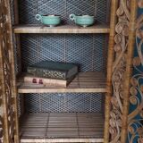 Shelf rattan peacock