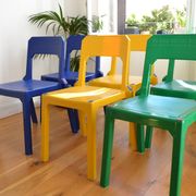 Set of 6 Altaïr chairs at Stamp by Henry Massonnet 80s era Menphis Postmodernism
