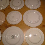 Set of 12 different flat plates