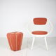 Set of lounge chair with tabouret, 1950's, 1970's