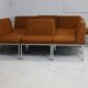 Ensemble de 10 chauffeuses de Louis Baillon, édition Planforms formant canapé modulable, circa 1950