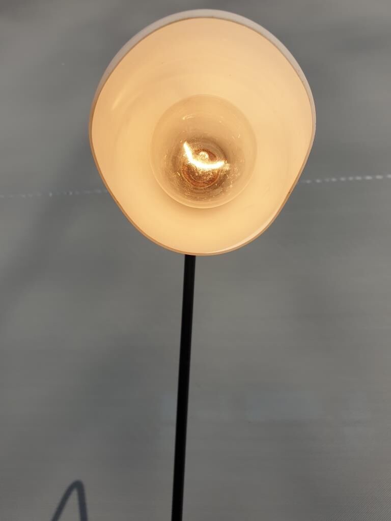 Tablet and white lampshade lamppost 1960