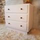 Nude beige vintage dresser wooden