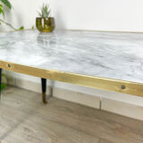 Vintage coffee table 1970 marble effect