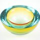 Glass bowl, Murano glass, 1970s, made in Italy