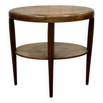 Guéridon Art déco en hêtre des années 1930