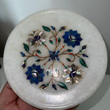 Pietra Dura marble dish precious stones