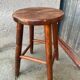 Vintage rustic farmhouse stool