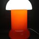 Opaline glass mushroom table lamp, Space Age, Czechoslovakia, 1970s