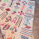 Handmade wool Berber rug – Colourful bohemian Moroccan kilim