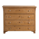 Commode ancienne en pin massif – Commode rustique européenne sculptée – circa 1900