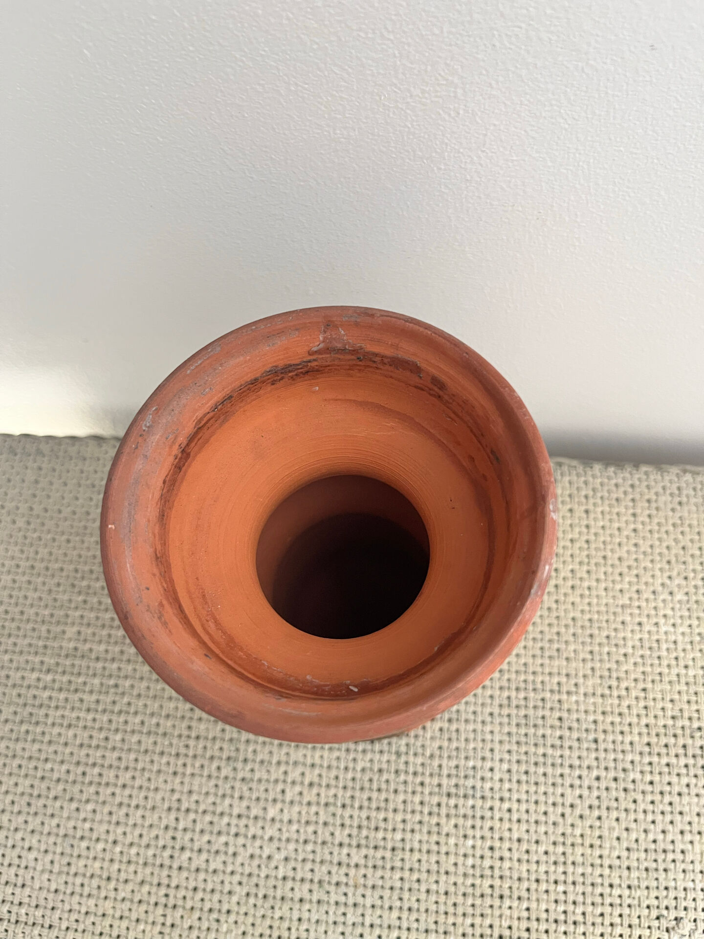 Vase en terre cuite vernissée