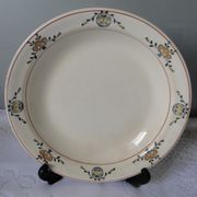 LARGE HOLLOW DISH TERRE DE FER CHARBONNIER SALINS part of a FLORA service
